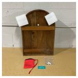 Kate & Laurel All Things Decor 18"x26" Arcott Arch Wall Shelf Walnut Brown