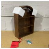 Kate & Laurel All Things Decor 18"x26" Arcott Arch Wall Shelf Walnut Brown