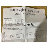 Kate & Laurel All Things Decor 18"x26" Arcott Arch Wall Shelf Walnut Brown