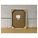 Amanti Art Blooming Floral on Blue II Wood Framed Wall Art Print