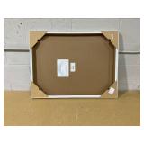 Amanti Art Blooming Floral on Blue II Wood Framed Wall Art Print