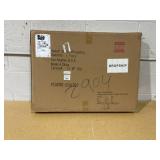 DecMode 20" x 28" Brown Wrapped Wall Mirror with Beaded Frame