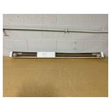 Carved Light Woodtone Ball Curtain Rod Natural - Threshold