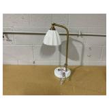 20.75" Fluted Ceramic Table Lamp with Marble Base - Hearth & Hand with Magnolia