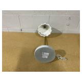 20.75" Fluted Ceramic Table Lamp with Marble Base - Hearth & Hand with Magnolia