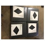 Lot of TrafficMaster Black 24 in. W x 24 in. L x 0.47 in. Foam Interlocking Gym Floor Tiles (6 Tiles/Pack) (24 sq. ft.)  Customer Returns See Pictures