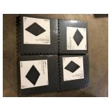 Lot of TrafficMaster Black 24 in. W x 24 in. L x 0.47 in. Foam Interlocking Gym Floor Tiles (6 Tiles/Pack) (24 sq. ft.)  Customer Returns See Pictures