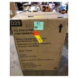 Glacier Bay 24 in. W x 21 in. D x 34 in. L Stainless Steel Laundry Sink with Faucet and Drawer Cabinet in Black  Customer Returns See Pictures