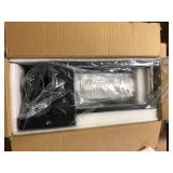 HKMGT 13.2 in. Black Motion Sensing Modern Porch Lights Outdoor Hardwired Wall Lantern Sconce with No Bulbs Included (1-Pack)   Customer Returns See Pictures