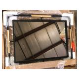 StyleWell Medium Rectangle Black & Gold Modern Accent Mirror (32 in. H x 24 in. W)  Customer Returns See Pictures