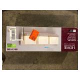 Home Decorators Collection Alberson Collection 3-Light Brushed Nickel LED Vanity Light with Frosted Acrylic Shade Customer Returns See Pictures