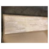 Hampton Bay 6 ft. L x 25 in. D Unfinished Hevea Solid Wood Butcher Block Countertop With Square Edge  Customer Returns See Pictures