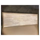 Hampton Bay 6 ft. L x 25 in. D Unfinished Hevea Solid Wood Butcher Block Countertop With Square Edge  Customer Returns See Pictures