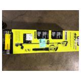 RYOBI 40V HP Brushless 650 CFM 160 MPH Cordless Leaf Blower and Carbon Fiber String Trimmer with 4Ah Battery and Charger  Customer Returns See Pictures