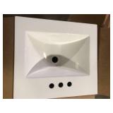 Glacier Bay 19 in. Single Sink Pearl Gray Bath Vanity with White Cultured Marble Top (Assembled) Customer Returns See Pictures