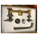 SUMERAIN Modern Double Handle Wall Mounted Bathroom Faucet in Brushed Nickel Customer Returns See Pictures