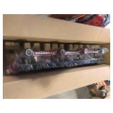 Hampton Bay Regan 29.13 in. 4-Light Espresso Bronze Vanity Light with Clear Glass Shades Customer Returns See Pictures