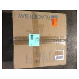 Glacier Bay Aragon 19 in. Drop-In Round Fireclay Bathroom Sink in Bone Customer Returns See Pictures