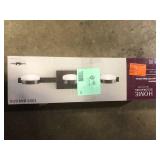 Home Decorators Collection Montrose 23.75 in. 3-Light Contemporary Bronze Dimmable Bathroom Vanity Light with Etched Glass Shade Customer Returns See Pictures