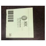 SAFAVIEH Capri Ivory/Blue Doormat 3 ft. x 5 ft. Geometric Leaf Area Rug Customer Returns See Pictures