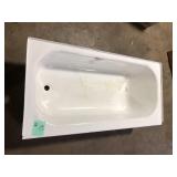 Bootz Industries Aloha 60 in. x 30 in. Soaking Bathtub with Left Drain in White Damaged  Customer Returns See Pictures