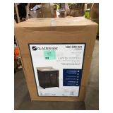 Glacier Bay Delridge 25 in. Single Sink Chocolate Bath Vanity (Assembled) Granite Top Not Included Customer Returns See Pictures