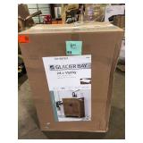 Glacier Bay Lyton 25 in. Single Sink Sand Bath Vanity with White Cultured Marble Top (Assembled)  Customer Returns See Pictures