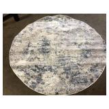 SAFAVIEH Amelia Gray/Blue 7 ft. x 7 ft. Round Distressed Abstract Area Rug Customer Returns See Pictures