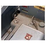 Lot of (2) Vintage The Hedman Company Check Processing Machines (with keys) - Royal Companion Sign-O-Meter and Dater