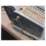 Lot of (2) Vintage The Hedman Company Check Processing Machines (with keys) - Royal Companion Sign-O-Meter and Dater