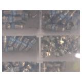 (2) RCA Quad Compression Kits VHC145KITN and (1) Parts Organizer with Extra Connectors