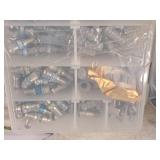 (2) RCA Quad Compression Kits VHC145KITN and (1) Parts Organizer with Extra Connectors
