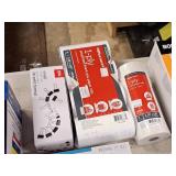 Office Depot Office Supplies - (1) 3-count 1-ply Bond Paper Rolls, (1) 8-count 1-ply Pre-Printe Thank You Paper Rolls, (1) box Small Binder Clips 144-ct