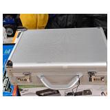 Solo New York Fifth Avenue Attache Security Briefcase (fits 17.3") (Silver)