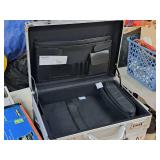 Solo New York Fifth Avenue Attache Security Briefcase (fits 17.3") (Silver)