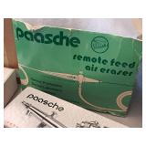Paasch Remote Feeder Air Eraser Air Brush + Spray Gun with Box of Air Eraser Compound