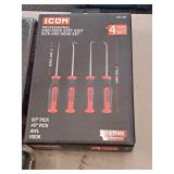 Icon Precision Soft-Grip Pick And Hook Set 4-piece