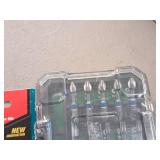 Craftsman Slotted Screwdriver 1/8"x4", Makita 3-Pack #3 Phillips Double-Ended Power Bits and Masterforce Driver Kit with Case