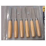 Wood Working Hand Tools - Stanley RB5 Block Plane, Excel 6-pcs Carving Tool Set Size 6-1/2"
