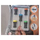 Bosch 1/4"x7/8" Impact Nut Driver Bit, ToolShop Metric/SAE Nut Driver Set 1/4" Hex Shank, 5-pcs Magnet Driver Screw Holder