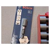 Bosch 1/4"x7/8" Impact Nut Driver Bit, ToolShop Metric/SAE Nut Driver Set 1/4" Hex Shank, 5-pcs Magnet Driver Screw Holder