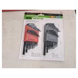 Pittsburgh® Hex Key Set - Metric and SAE - Standard and Long Length 36-piece