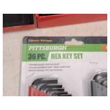 Pittsburgh® Hex Key Set - Metric and SAE - Standard and Long Length 36-piece