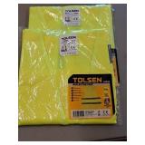Lot of (2) Tolsen Safety Reflector Vests - 2X-Large, 3X-Large