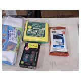 Assorted Auto Cleaning Accessories - Muc Off Cleaning Kit, Autodrive 27ct Glass Wipes, 4-pack Grants 12"x12" Microfiber Cloths, (1) 3-pack Cloths, (2) Loose Cloths