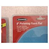 6" Polishing Foam Pad, 6" Compound/Cutting Foam Pad, 6" Finishing Foam Pad