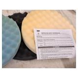 3-pack Compound/Buffing Foam Pads, (1) Tile Grout Scrubbing Sponge