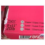 Lot of (5 Reams) Office Paper | 20lb | 2500 sheets 8-1/2"x11"