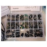 Lot of (1 Tote) Electronic Components - Capacitors (assorted)