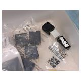 Plastic Parts Organizer Cabinet 3-drawer with Electronic Parts and Components - Capacitors, Relays